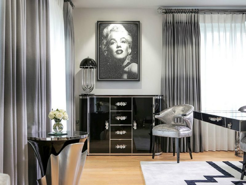 7+ Glamorous Black Sideboards Ideas (5)