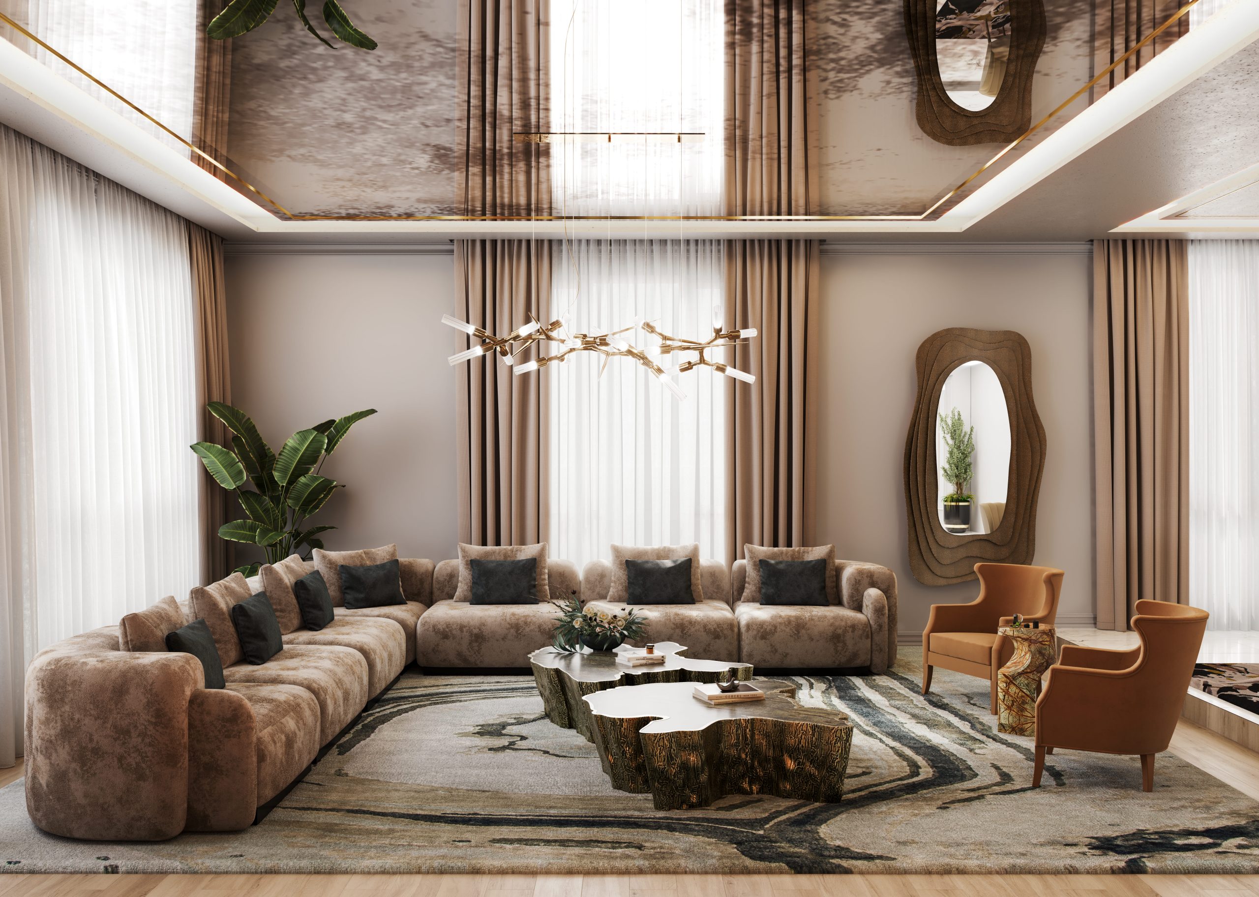 15 Decadent Living Room Designs That Redefine Opulence