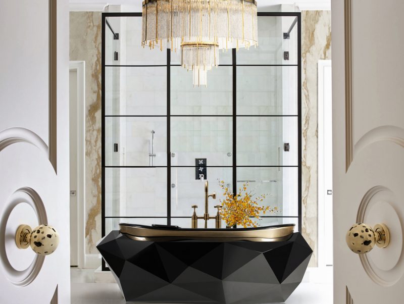 BLACK DIAMOND BATHTUB White Bathrooms: A Soothing And Relaxing Retreat