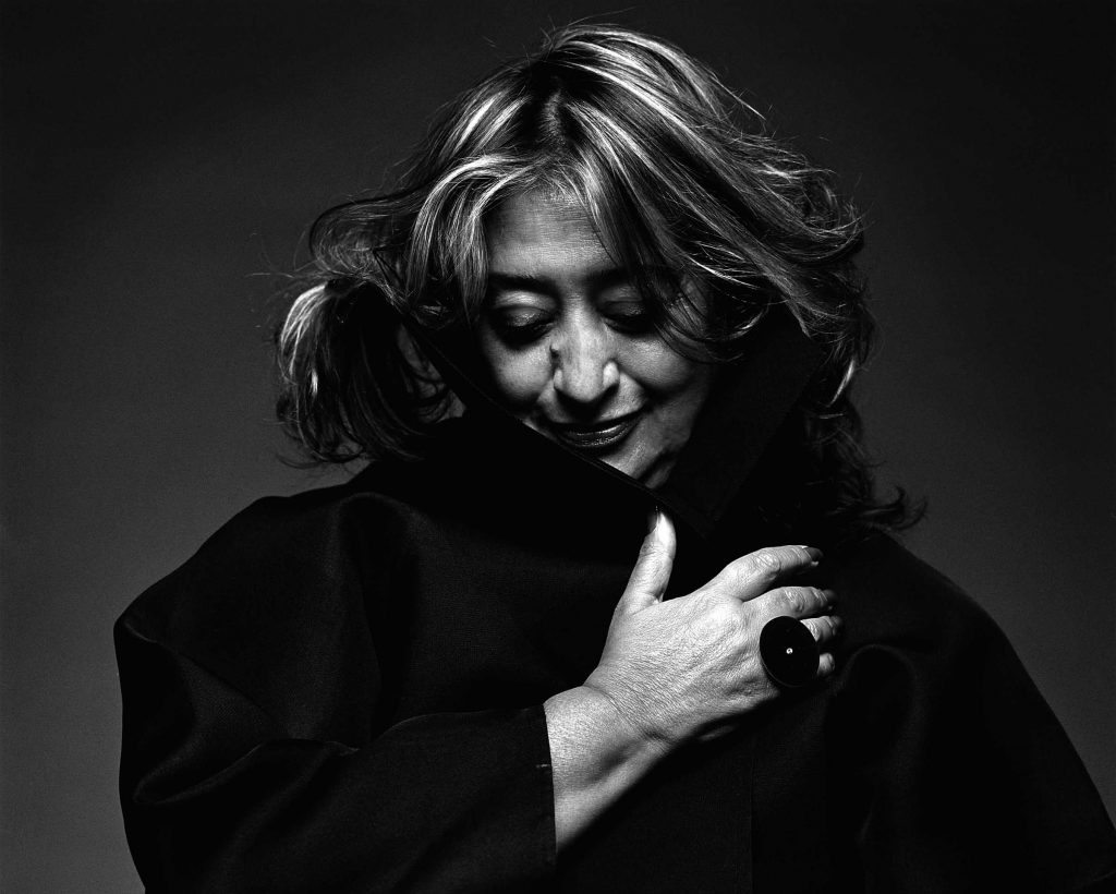 "First women to win the Pritzer Prize, Zaha Hadid is recognized worldwide by her distinctive and innovative architecture. Born in Iraq, the London based architectural designer creates powerful buildings easily recognizable by their fluid forms."